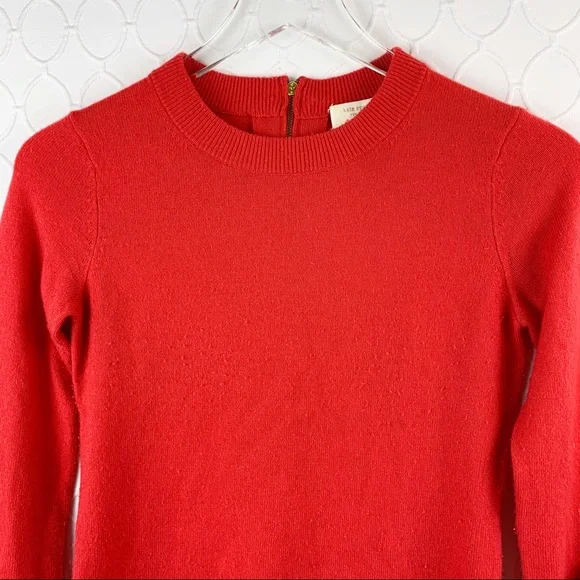 Kate Spade Arianna Red Bow Wool Cashmere Sweater XS - Picture 4 of 8